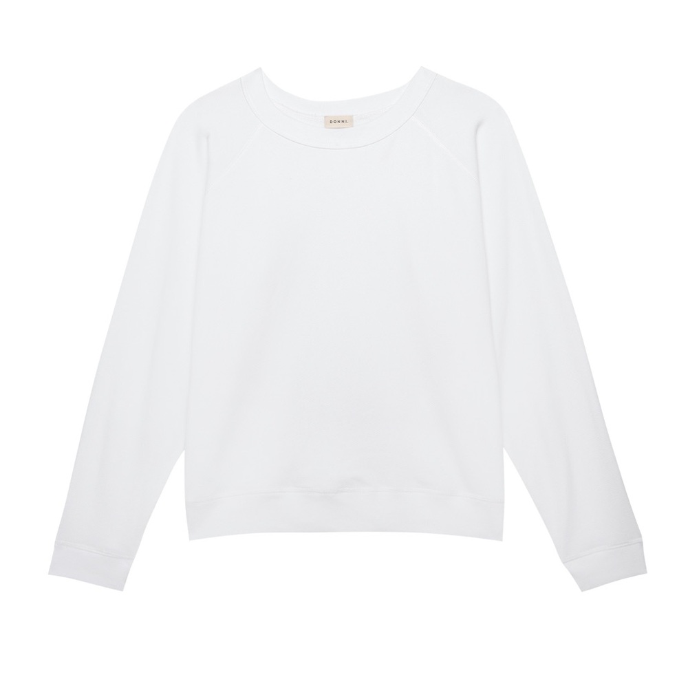 The Eco-Terry White Crewneck Sweatshirt